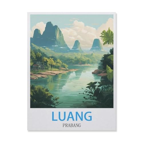 1000 Puzzles Für Erwachsene，Luang Prabang Laos，Freizeit Unterhaltung Kinder Spielzeug Zuhause Dekoration Art Geschenk（38x26cm）-E7 von YYNFHCBS