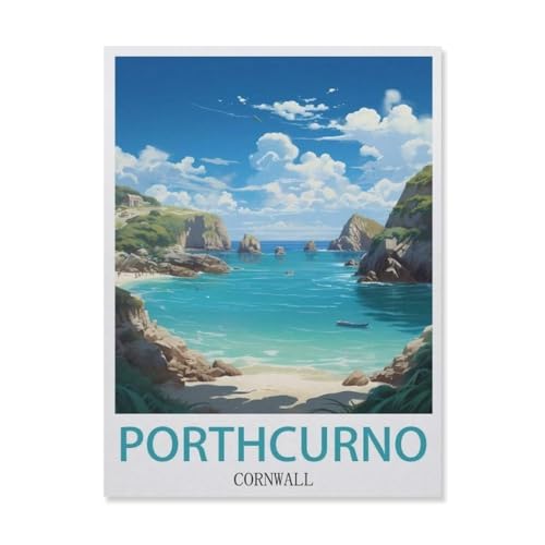 1000 Puzzles Für Erwachsene，Porthcurno Cornwall，Freizeit Unterhaltung Kinder Spielzeug Zuhause Dekoration Art（38x26cm）-G85 von YYNFHCBS
