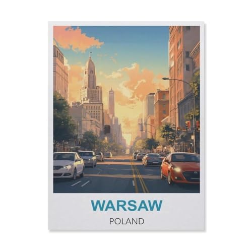 1000 Puzzles Für Erwachsene，Warschau Polen，Freizeit Unterhaltung Kinder Spielzeug Zuhause Dekoration Art Geschenk（38x26cm）-B15 von YYNFHCBS