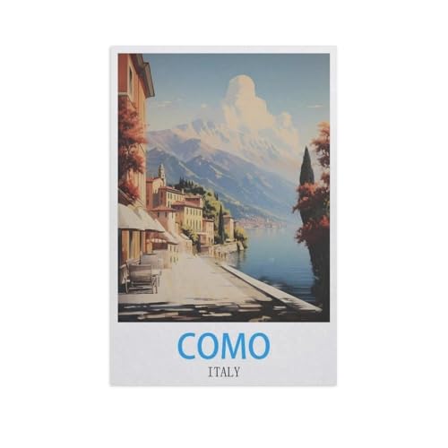 1000 Stück，Como, Italien，Puzzle Für Erwachsene Lernspielzeug Für Kinder Kreative Spiele Unterhaltung Holz Puzzles Home Decor（75x50cm）-H76 von YYNFHCBS