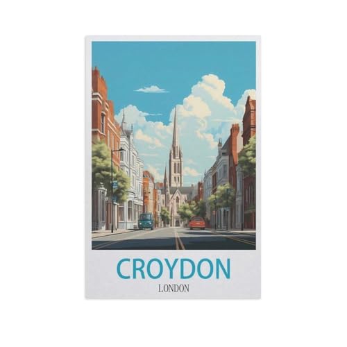 1000 Stück，Croydon London，Puzzle Für Erwachsene Lernspielzeug Für Kinder Kreative Spiele Unterhaltung Holz Puzzles Home Decor（75x50cm）-L41 von YYNFHCBS