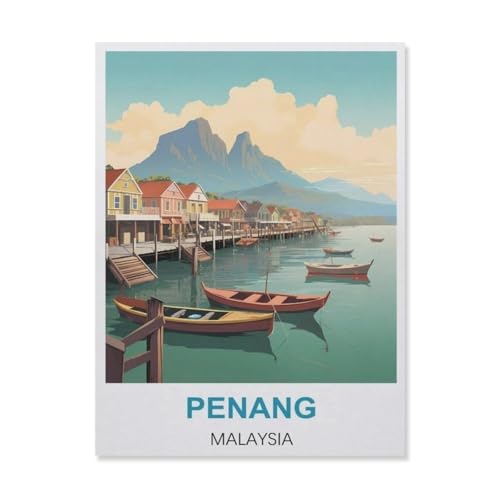 1000 Stück，Penang Malaysia，Puzzle Für Erwachsene Lernspielzeug Für Kinder Kreative Spiele Unterhaltung Holz Puzzles Home Decor（75x50cm）-A43 von YYNFHCBS
