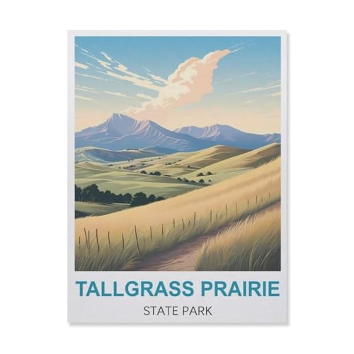 1000 Stück，Tallgrass Prairie State Park，Puzzle Für Erwachsene Lernspielzeug Für Kinder Kreative Spiele Unterhaltung Papier Puzzles Home Decor（38x26cm）-D35 von YYNFHCBS