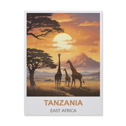 1000 Stück，Tansania Ostafrika，Puzzle Für Erwachsene Lernspielzeug Für Kinder Kreative Spiele Unterhaltung Papier Puzzles Home Decor（38x26cm）-B16 von YYNFHCBS