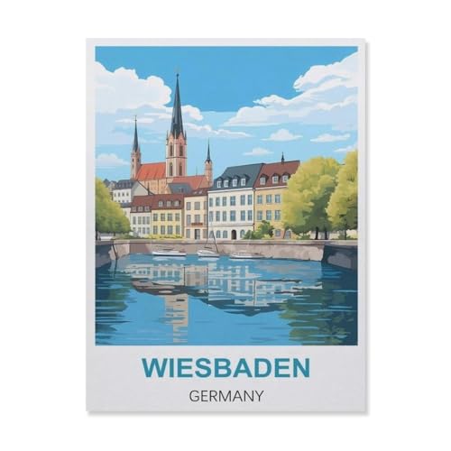 1000 Stück，Wiesbaden Deutschland，Puzzle Für Erwachsene Lernspielzeug Für Kinder Kreative Spiele Unterhaltung Holz Puzzles Home Decor（75x50cm）-B89 von YYNFHCBS