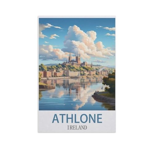 1000 Stück Puzzle，Athlone, Irland，Erwachsene Kinder Papiers pielzeug Lernspiel（50x70cm）-I18 von YYNFHCBS