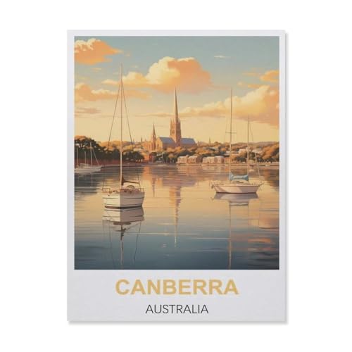 1000 Stück Puzzle，Canberra Australien，Erwachsene Kinder Papiers pielzeug Lernspiel（38x26cm）-A85 von YYNFHCBS
