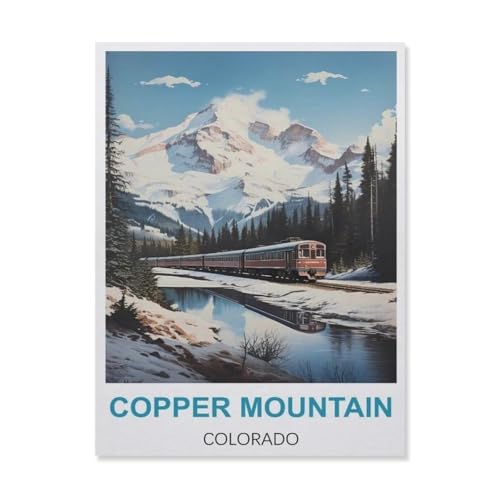 1000 Stück Puzzle，Copper Mountain Colorado，Erwachsene Kinder Papiers pielzeug Lernspiel（38x26cm）-D4 von YYNFHCBS
