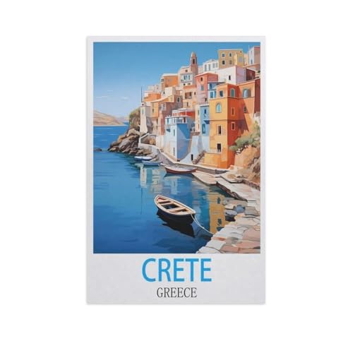 1000 Stück Puzzle，Kreta Griechenland，Erwachsene Kinder Holz Spielzeug Lernspiel（75x50cm）-L85 von YYNFHCBS