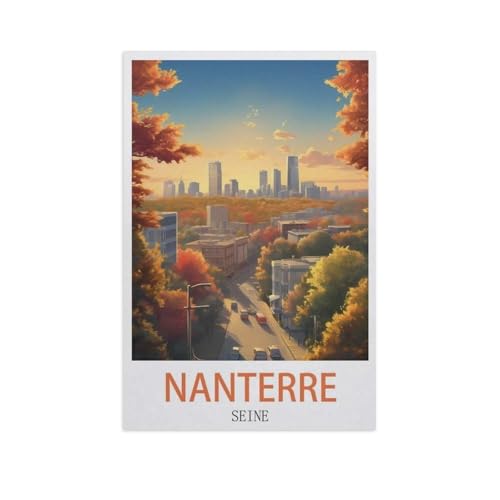 1000 Stück Puzzle，Nanterre Seine，Erwachsene Kinder Papiers pielzeug Lernspiel（38x26cm）-M56 von YYNFHCBS