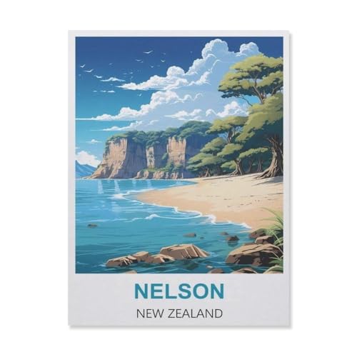 1000 Stück Puzzle，Nelson Neuseeland，Erwachsene Kinder Holz Spielzeug Lernspiel（75x50cm）-A87 von YYNFHCBS