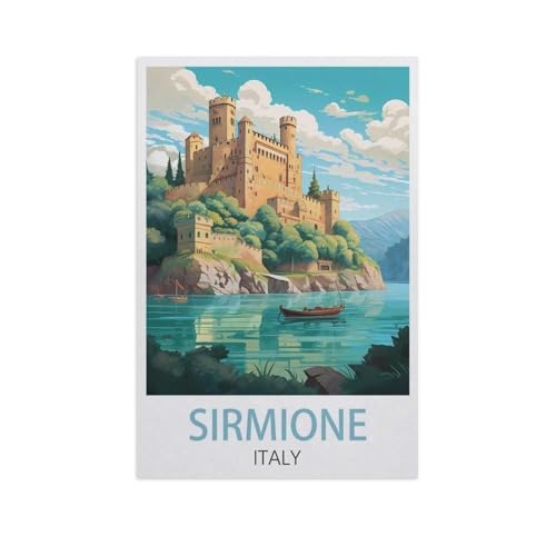 1000 Stück Puzzle，Sirmione Italien，Erwachsene Holz Puzzles, Kinder Entdecken Sie Kreativität Wandkunst Dekor Spielzeug（75x50cm）-K52 von YYNFHCBS
