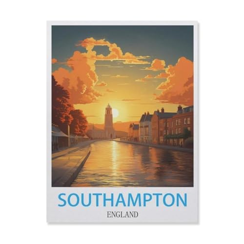 1000 Stück Puzzle，Southampton England，Erwachsene Kinder Papiers pielzeug Lernspiel（38x26cm）-G72 von YYNFHCBS