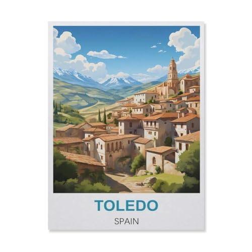 1000 Stück Puzzle，Toledo Spanien，Erwachsene Holz Puzzles, Kinder Entdecken Sie Kreativität Wandkunst Dekor Spielzeug（75x50cm）-B73 von YYNFHCBS