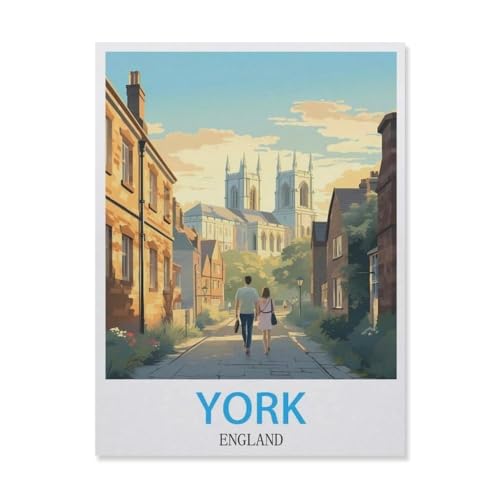 1000 Stück Puzzle，York England，Erwachsene Holz Puzzles, Kinder Entdecken Sie Kreativität Wandkunst Dekor Spielzeug（75x50cm）-G87 von YYNFHCBS
