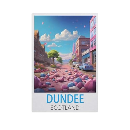 1000-Stück Puzzle Für Erwachsene Und Kinder-Holz Puzzle，Dundee Schottland，Familie Interaktive Spiele Große Ferien Freizeit（75x50cm）-M74 von YYNFHCBS