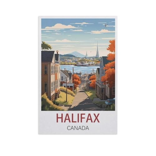 1000-Stück Puzzle Für Erwachsene Und Kinder-Holz Puzzle，Halifax Kanada，Familie Interaktive Spiele Große Ferien Freizeit（75x50cm）-L28 von YYNFHCBS