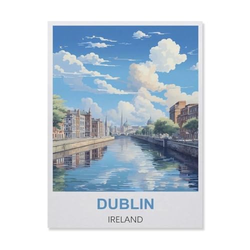 1000-Stück Puzzle Für Erwachsene Und Kinder-Papier Puzzle，Dublin Irland，Familie Interaktive Spiele Große Ferien Freizeit（38x26cm）-D22 von YYNFHCBS
