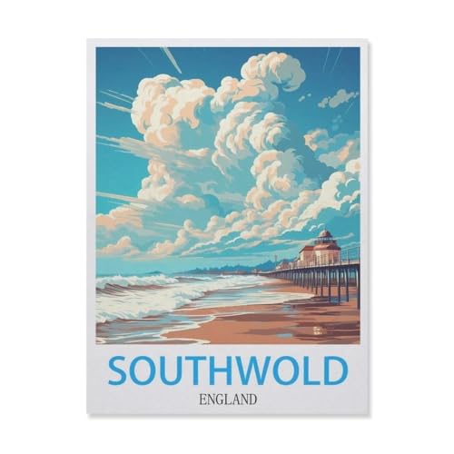 1000-Stück Puzzle Für Erwachsene Und Kinder-Papier Puzzle，Southwold England，Familie Interaktive Spiele Große Ferien Freizeit（38x26cm）-G14 von YYNFHCBS