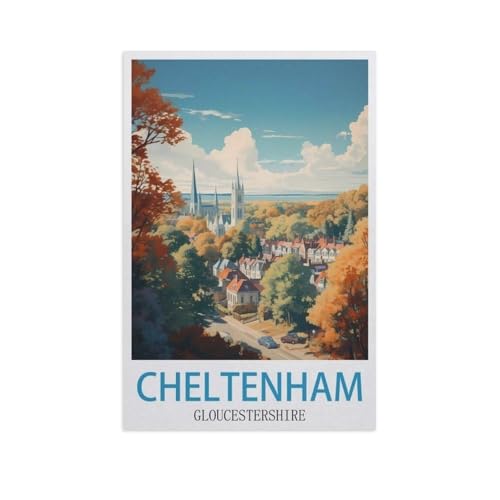 1000 Teile Puzzle Für Erwachsene Und Kinder，Cheltenham Gloucestershire，Stressabbau Herausforderung Bodenpuzzle DIY Home Wanddekoration（38x26cm）-L38 von YYNFHCBS