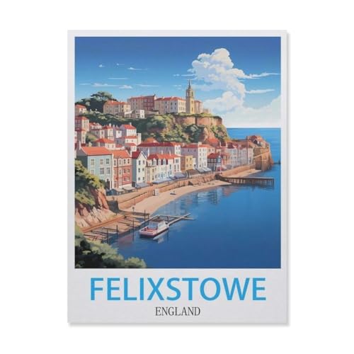 1000 Teile Puzzle Für Erwachsene Und Kinder，Felixstowe England，Stressabbau Herausforderung Bodenpuzzle DIY Home Wanddekoration（75x50cm）-G100 von YYNFHCBS