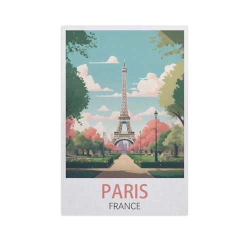 1000 Teile Puzzle Für Erwachsene Und Kinder，Paris, Frankreich，Stressabbau Herausforderung Bodenpuzzle DIY Home Wanddekoration（38x26cm）-J19 von YYNFHCBS