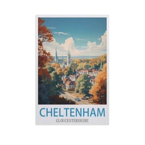 1000 Teile Puzzle Papier，Cheltenham Gloucestershire，Kreative Schwierige Puzzles Pädagogisches Stressfreisetzung Spielzeug Für Erwachsene Kinder，Haus Dekoration Geschenk（38x26cm）-M78 von YYNFHCBS