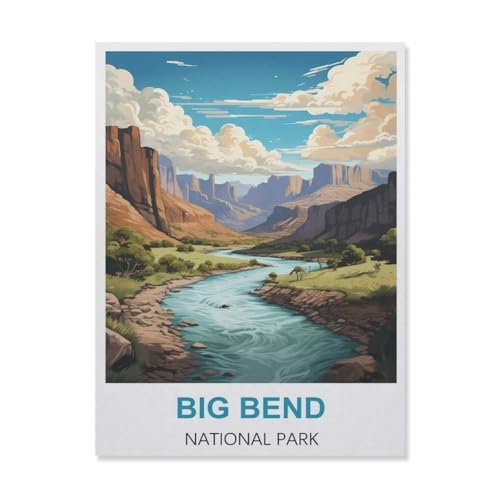 1000Pcs，Big Bend Nationalpark，Erwachsenen Dekompression Spiel Puzzle Studenten Spielzeug Für Kinder Weihnachten Geburtstagsgeschenke（38x26cm）-D10 von YYNFHCBS