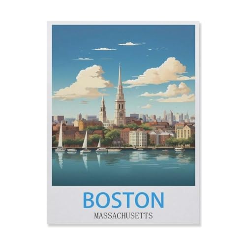 1000Pcs，Boston Massachusetts，Erwachsenen Dekompression Spiel Puzzle Studenten Spielzeug Für Kinder Weihnachten Geburtstagsgeschenke（38x26cm）-E56 von YYNFHCBS