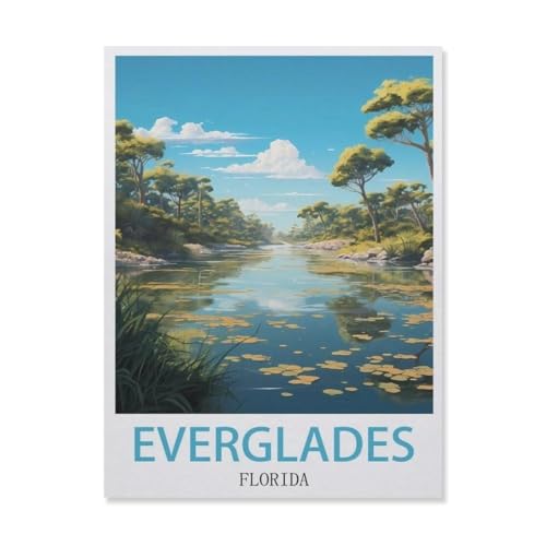 1000Pcs，Everglades Florida，Jigsaw Adult Decompression Game Puzzle Studenten Spielzeug Für Kinder Weihnachten Geburtstagsgeschenke（38x26cm）-F99 von YYNFHCBS