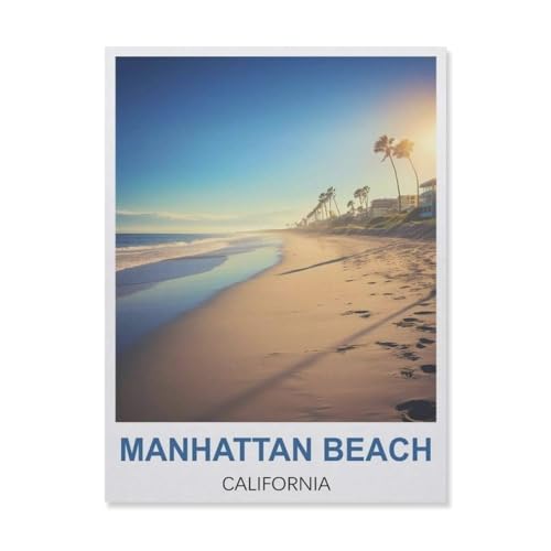 1000Pcs，Manhattan Beach Kalifornien，Erwachsenen Dekompression Spiel Puzzle Studenten Spielzeug Für Kinder Weihnachten Geburtstagsgeschenke（38x26cm）-C37 von YYNFHCBS