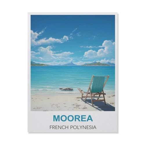 1000Pcs，Moorea Französisch-Polynesien，Erwachsenen Dekompression Spiel Puzzle Studenten Spielzeug Für Kinder Weihnachten Geburtstagsgeschenke（38x26cm）-A18 von YYNFHCBS
