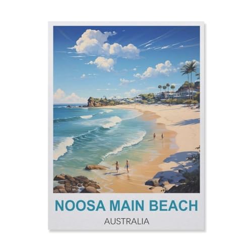 1000Pcs，Noosa Main Beach Australien，Jigsaw Adult Decompression Game Puzzle Studenten Spielzeug Für Kinder Weihnachten Geburtstagsgeschenke（38x26cm）-A88 von YYNFHCBS