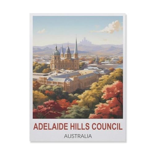 Adelaide Hills Council Australien，Puzzles 1000 Teile für Erwachsene, Klassische Puzzle Kinder Puzzle Herausfordernde Und Schwierige Rätsel für Erwachsene Und Jugendliche（75x50cm）-D52 von YYNFHCBS