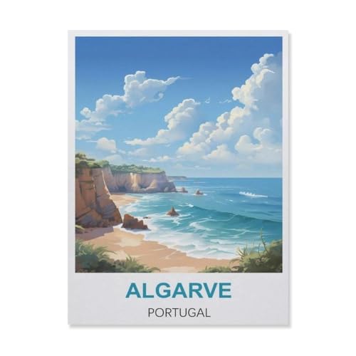 Algarve Portugal，Papier Puzzle 1000 Teile Spielzeug Für Erwachsene Dekompressionsspiel（50x70cm）-B37 von YYNFHCBS