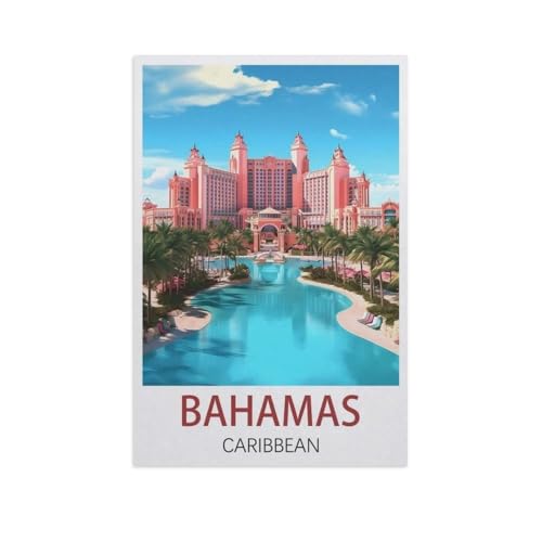 Bahamas Karibik，Puzzle 1000 Teile für Erwachsene, Klassische Puzzle Teenager Jungen Mädchen Puzzle Puzzles Spiele Pädagogisches Geschenk Home Decor（50x70cm）-K81 von YYNFHCBS