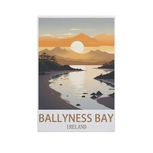 Ballyness Bay, Irland，Puzzles 1000 Teile für Erwachsene, Klassische Puzzle Jungen Mädchen Puzzle für Kinder Teenager Lernspiel Spielzeug（75x50cm）-I64 von YYNFHCBS