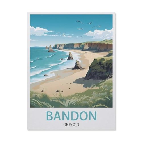 Bandon Oregon，Puzzles 1000 Teile für Erwachsene, Klassische Puzzle Teenager Puzzle Perfektes Pädagogisches Geschenk für Jungen Und Mädchen（38x26cm）-F72 von YYNFHCBS