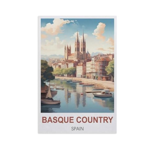Baskenland, Spanien，Puzzles, 1000-teiliges Puzzle Für Erwachsene Und Kinder Ab 10 Jahren（75x50cm）-H19 von YYNFHCBS