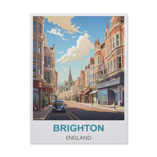 Brighton England，Papier Puzzle 1000 Teile Spielzeug Für Erwachsene Dekompressionsspiel（38x26cm）-C83 von YYNFHCBS