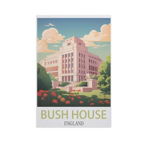 Bush House, England，Puzzles, 1000-teiliges Puzzle Für Erwachsene Und Kinder Ab 10 Jahren（38x26cm）-J38 von YYNFHCBS