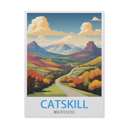 Catskill Mountains New York，Puzzles für Erwachsene 1000 Teile, Klassische Puzzle Puzzle Schwierig für Erwachsene Teenager Freizeit Spaß Spiel Spielzeug （75x50cm）-E95 von YYNFHCBS