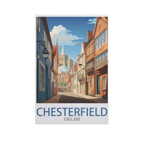 Chesterfield, England，Puzzle 1000 Teile Erwachsene Kinde Spaß Lernspielzeug Geschenke（38x26cm）-I78 von YYNFHCBS