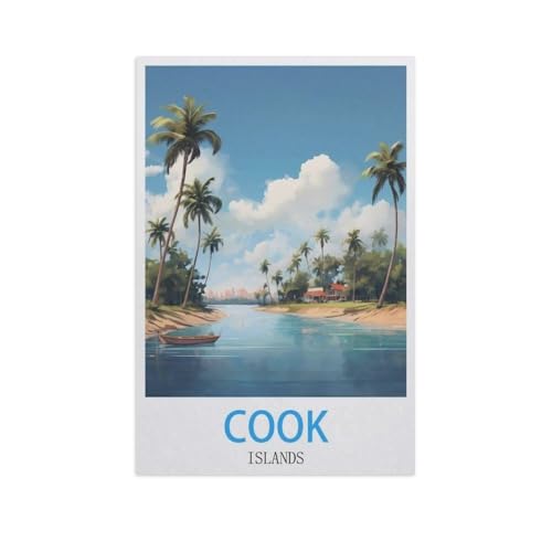 Cook Islands，Puzzles 1000 Teile für Erwachsene, Klassische Puzzle Jungen Mädchen Puzzle für Kinder Teenager Lernspiel Spielzeug（75x50cm）-H91 von YYNFHCBS