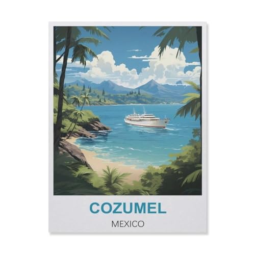 Cozumel Mexiko，Puzzles für Erwachsene 1000 Teile, Klassische Puzzle Puzzle Schwierig für Erwachsene Teenager Freizeit Spaß Spiel Spielzeug （38x26cm）-C3 von YYNFHCBS