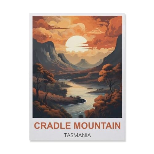 Cradle Mountain Tasmanien，Puzzles für Erwachsene 1000 Teile, Klassische Puzzle Puzzle Schwierig für Erwachsene Teenager Freizeit Spaß Spiel Spielzeug （38x26cm）-B30 von YYNFHCBS