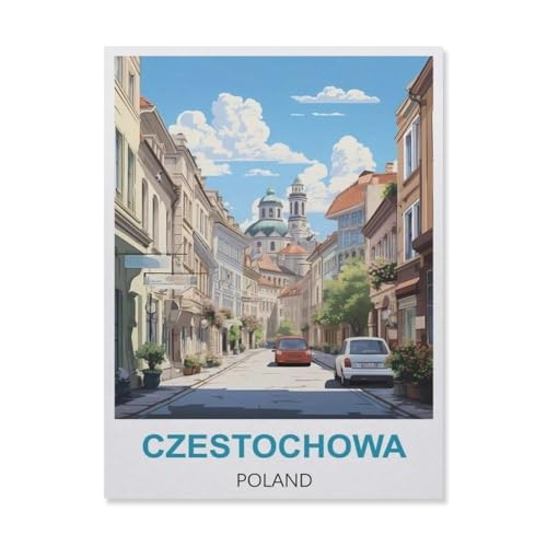 Czestochowa Polen，Puzzle 1000 Teile,Intellektuelle Entwicklung Pädagogisches Nach Hause Interessante Dekompression Brain Challenge Puzzle Für Jugendliche Kinder（38x26cm）-C15 von YYNFHCBS
