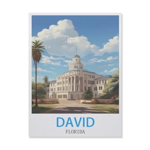 David Florida，Puzzle 1000 Teile Papier Puzzle Geeignet Für Erwachsene Kinder Familien Stressabbau Puzzlespiele（38x26cm）-F3 von YYNFHCBS