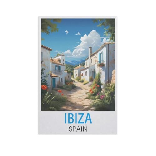 Erwachsene Kinder Puzzles 1000 Teile Puzzle，Ibiza Spanien，einfaches Puzzle Spiel Rolle Puzzle Bildung Spielzeug Spiel Familie Dekoration（38x26cm）-L74 von YYNFHCBS
