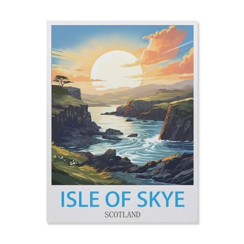 Erwachsene Kinder Puzzles 1000 Teile Puzzle，Isle of Skye Schottland，einfaches Puzzle Spiel Rolle Puzzle Bildung Spielzeug Spiel Familie Dekoration（38x26cm）-G63 von YYNFHCBS